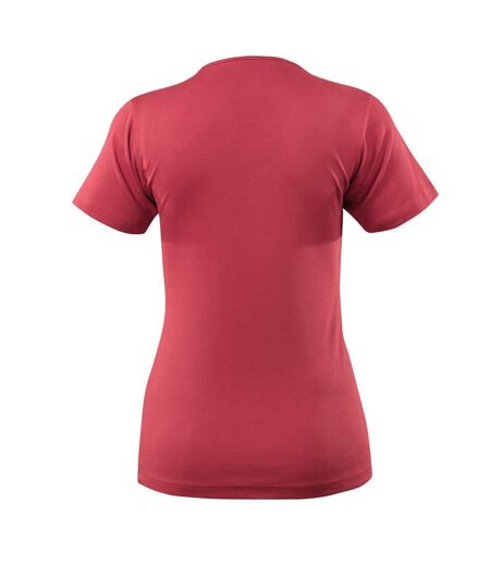 T-shirt Crossover Nice Femme Rouge Framboise Mascot