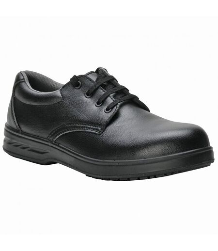 Unisex steelite laced safety shoes s2 fw80 / workwear black Portwest