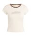 T-shirt Motif/style Contour Du Logo Femme Beige Foncé Adidas-2