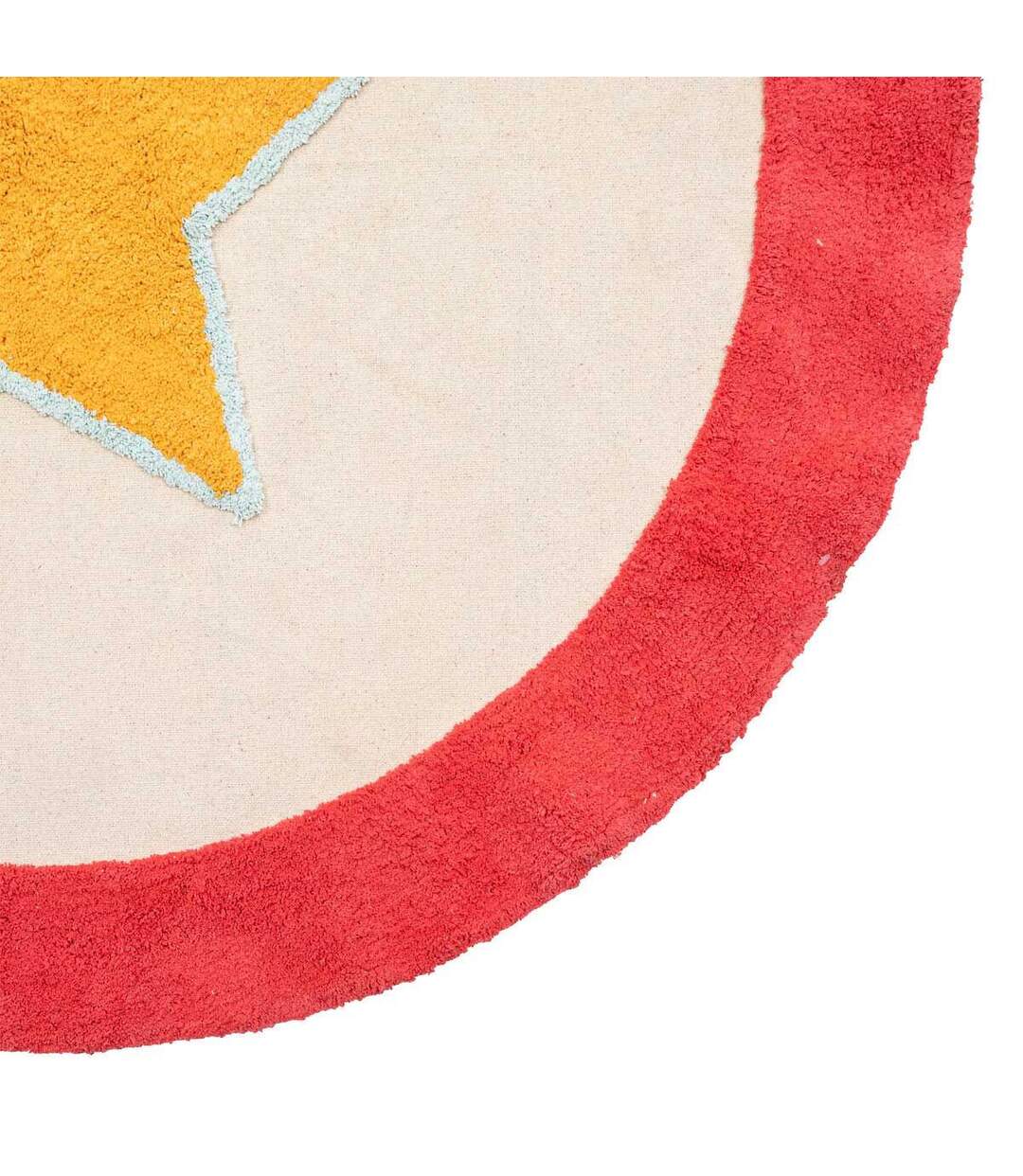 Tapis Rond Enfant Circus 120cm Beige-2