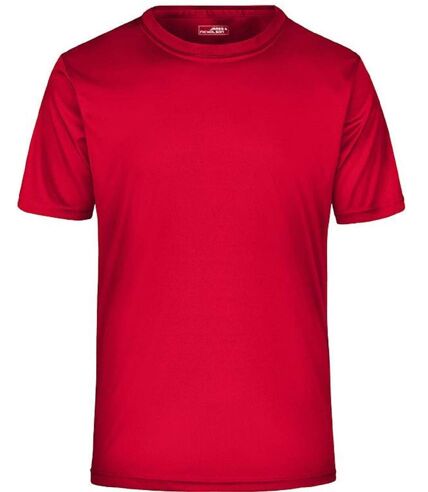 t-shirt respirant JN358 - rouge - col rond - Homme