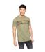 T-shirt neoline homme vert sombre Crosshatch