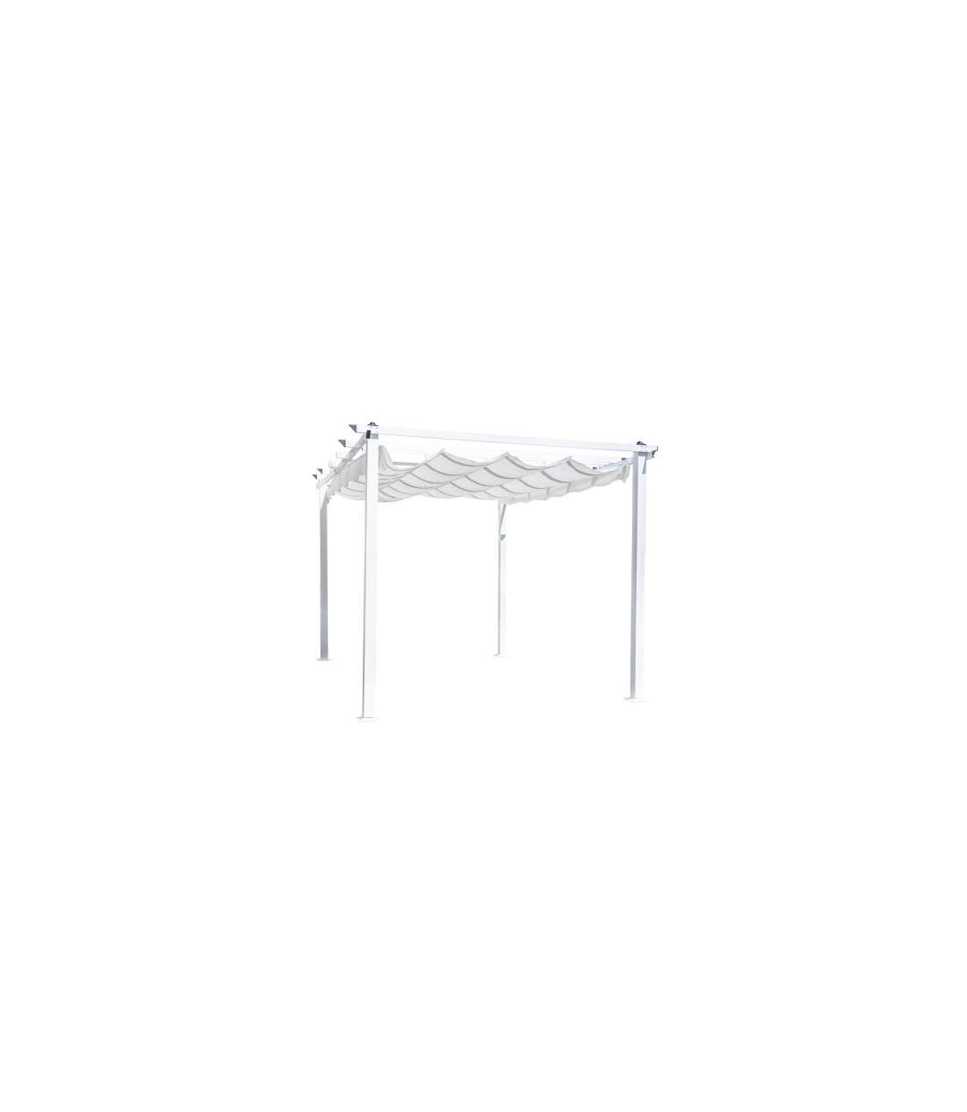 Pergola Avec Toit Lazio 345cm Blanc-4