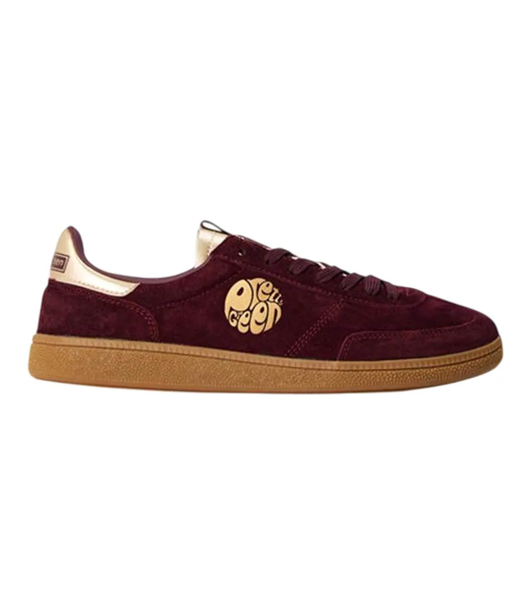 Baskets Ramblas Homme Bordeaux Foncé Jaune Or Pretty Green-1