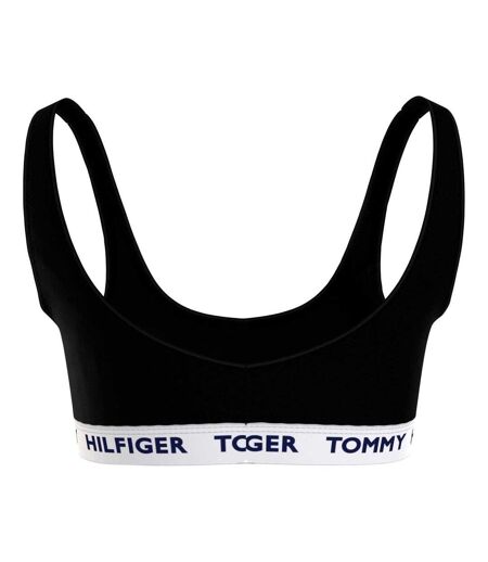 Womens/ladies Logo Bralette Black Tommy Hilfiger
