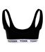 Womens/ladies Logo Bralette Black Tommy Hilfiger-2