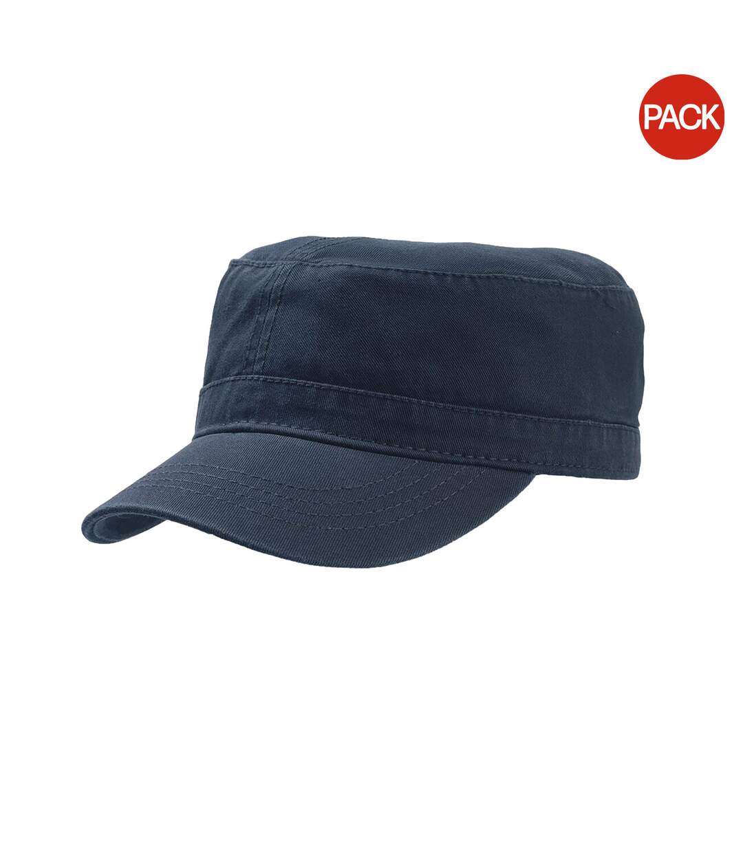 Atlantis Chino Cotton Uniform Military Cap (Pack of 2) (Navy) - UTAB430-1