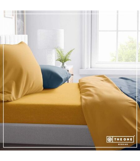 Drap housse - 100x220 - jaune d'or - T1-FS100
