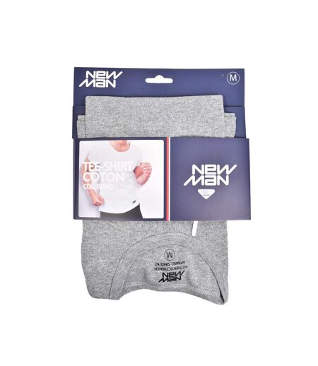 T shirt homme NEW MAN en Coton Confort et Qualité - Pack de Col