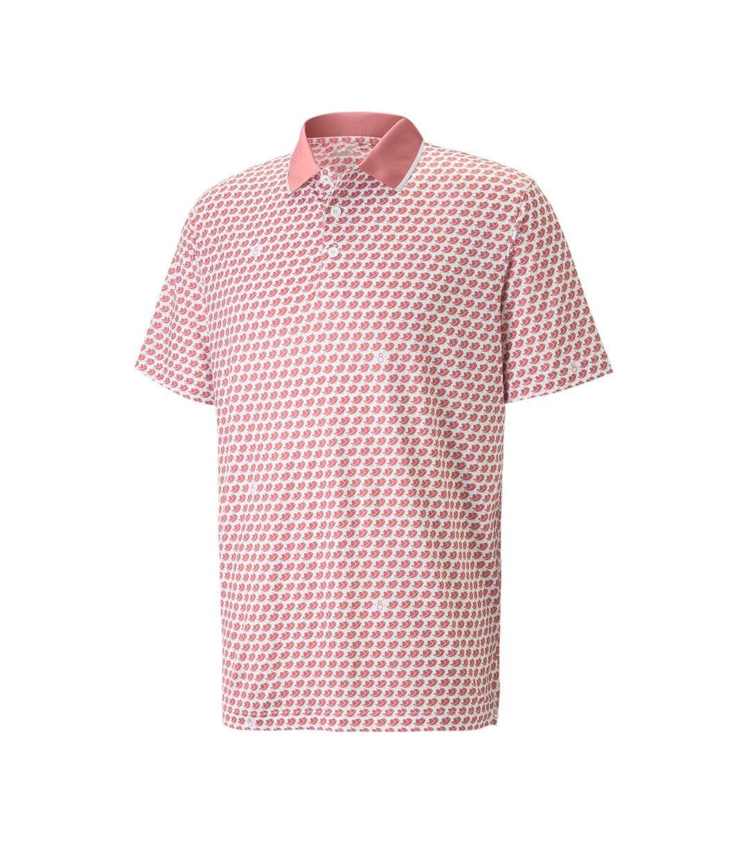 Polo blanc/rouge homme puma love-1
