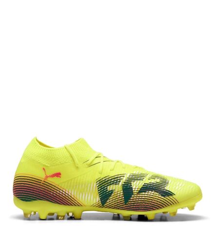 Mens Future 8 Match Flat Firm Ground Football Boots Yellow Puma