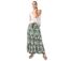 Jupe longue femme CHERRY imprimé fleur de lotus Coton Du Monde-1