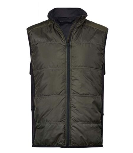 Bodywarmer bi-matière - Homme - Tee Jays - 9114 - vert deep