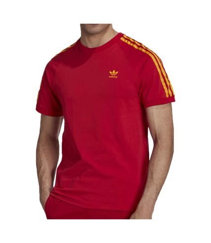 T-shirt Rouge Homme Adidas Nations