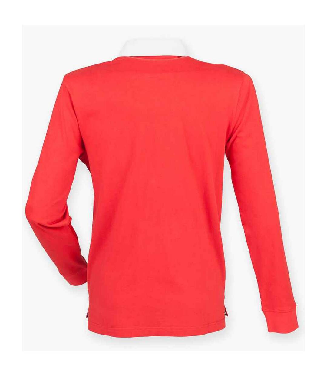 Mens premium rugby shirt red Front Row