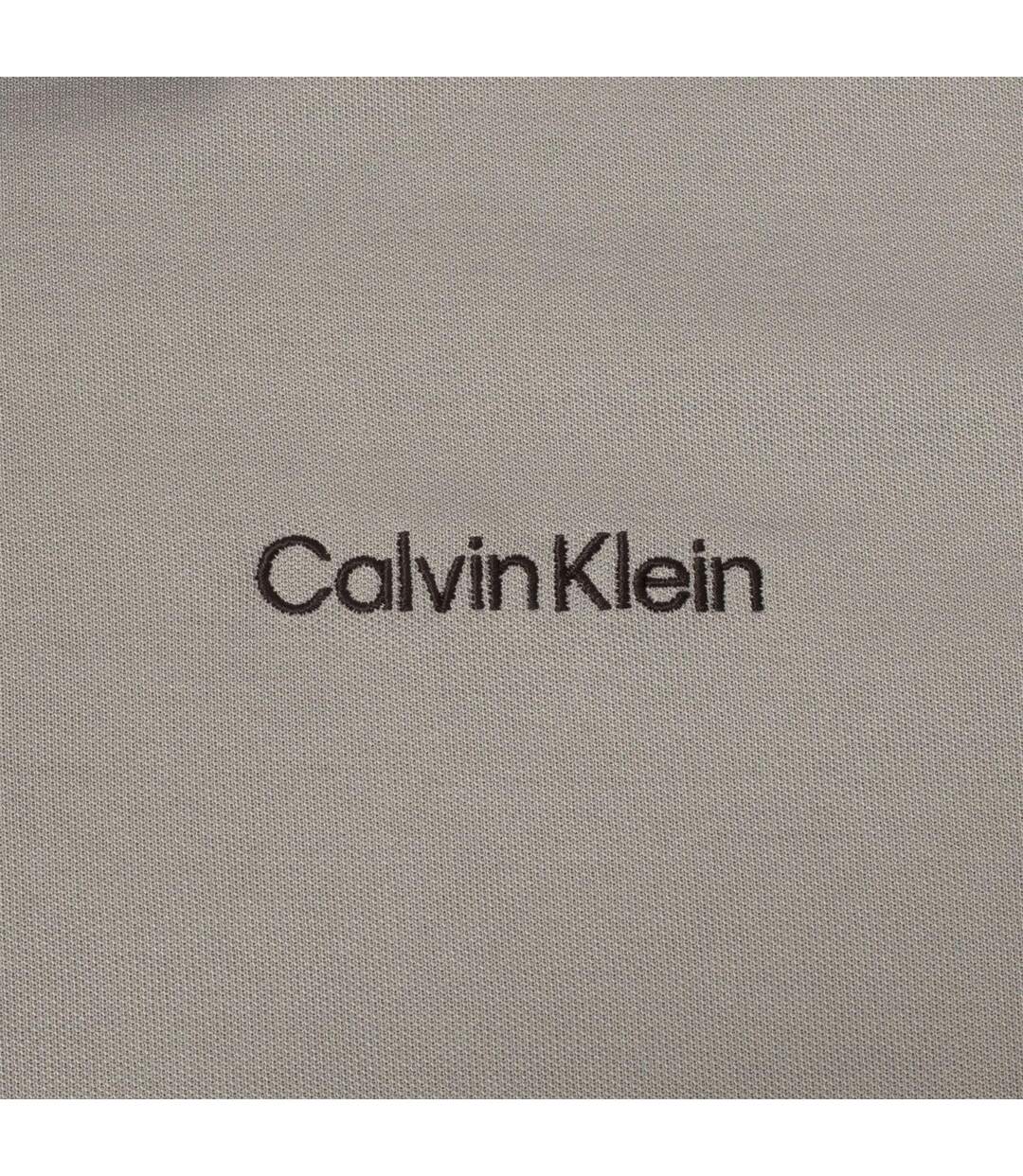 Polo Motif/style Brodé Homme Noir Argenté Calvin Klein-4