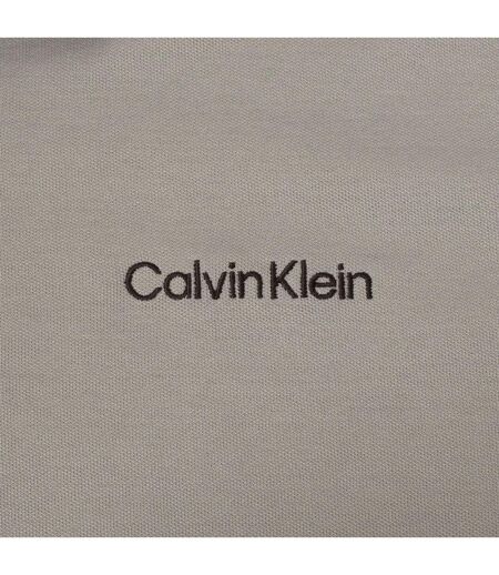 Polo Motif/style Brodé Homme Noir Argenté Calvin Klein
