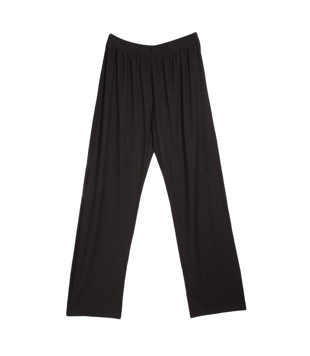 Ensemble De Vêtements De Détente Motif/style Côtelé Femme Noir Keanu-2