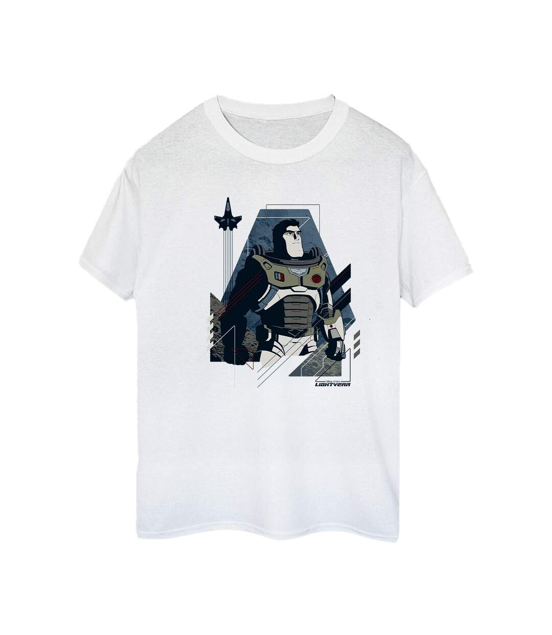 Disney Femmes/Ladies - Lightyear Look To The Stars - T-shirt boyfriend en coton (Blanc) - UTBI50269-1