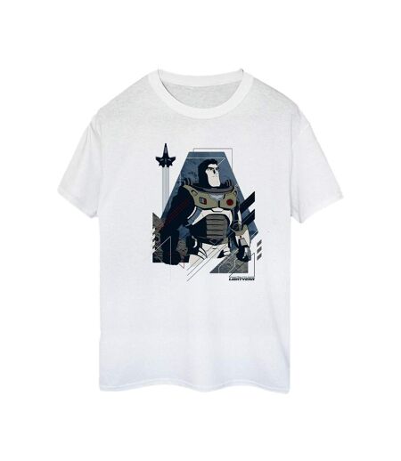 Disney Femmes/Ladies - Lightyear Look To The Stars - T-shirt boyfriend en coton (Blanc) - UTBI50269