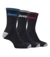 JEEP - 3 Pk Mens Cotton Striped Sport Socks