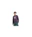 Mens Trefoil Ribbed Crew Neck Sweatshirt Aurora Black Adidas-1