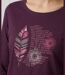 Tee-shirt violet MAYFLOWER NACHO2 à manches longues : style et douceur coton-4
