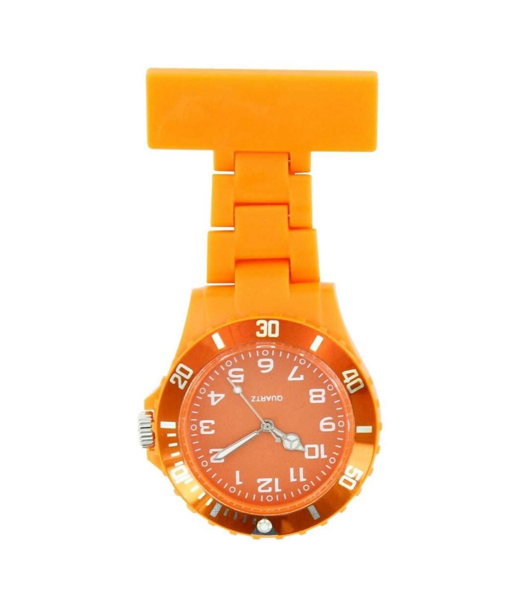 Montre infirmière Plastique Orange broche 130