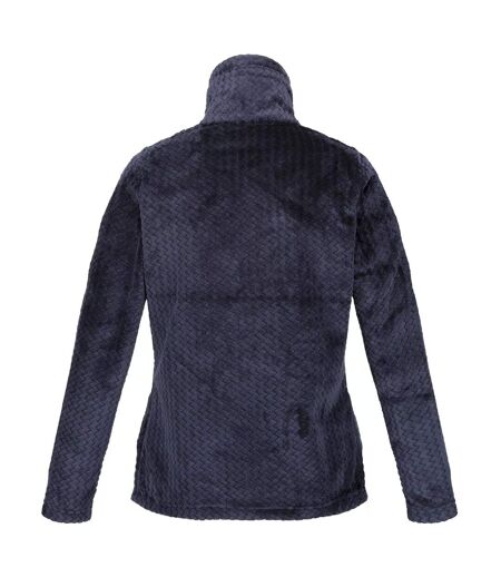 Womens/ladies heloise marl full zip fleece jacket navy ripple Regatta