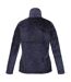 Womens/ladies heloise marl full zip fleece jacket navy ripple Regatta