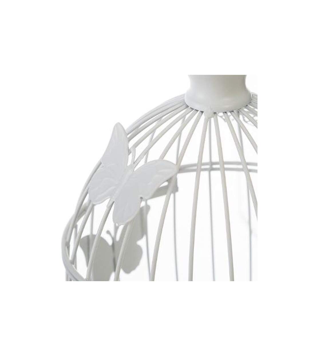 Lot de 2 Cages à Oiseaux Métal Bird 39cm Blanc-2
