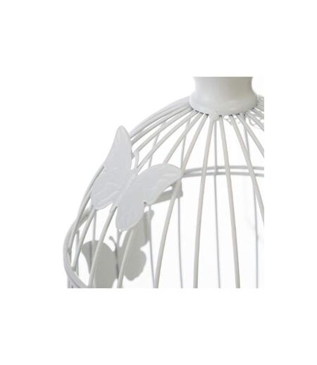 Lot de 2 Cages à Oiseaux Métal Bird 39cm Blanc