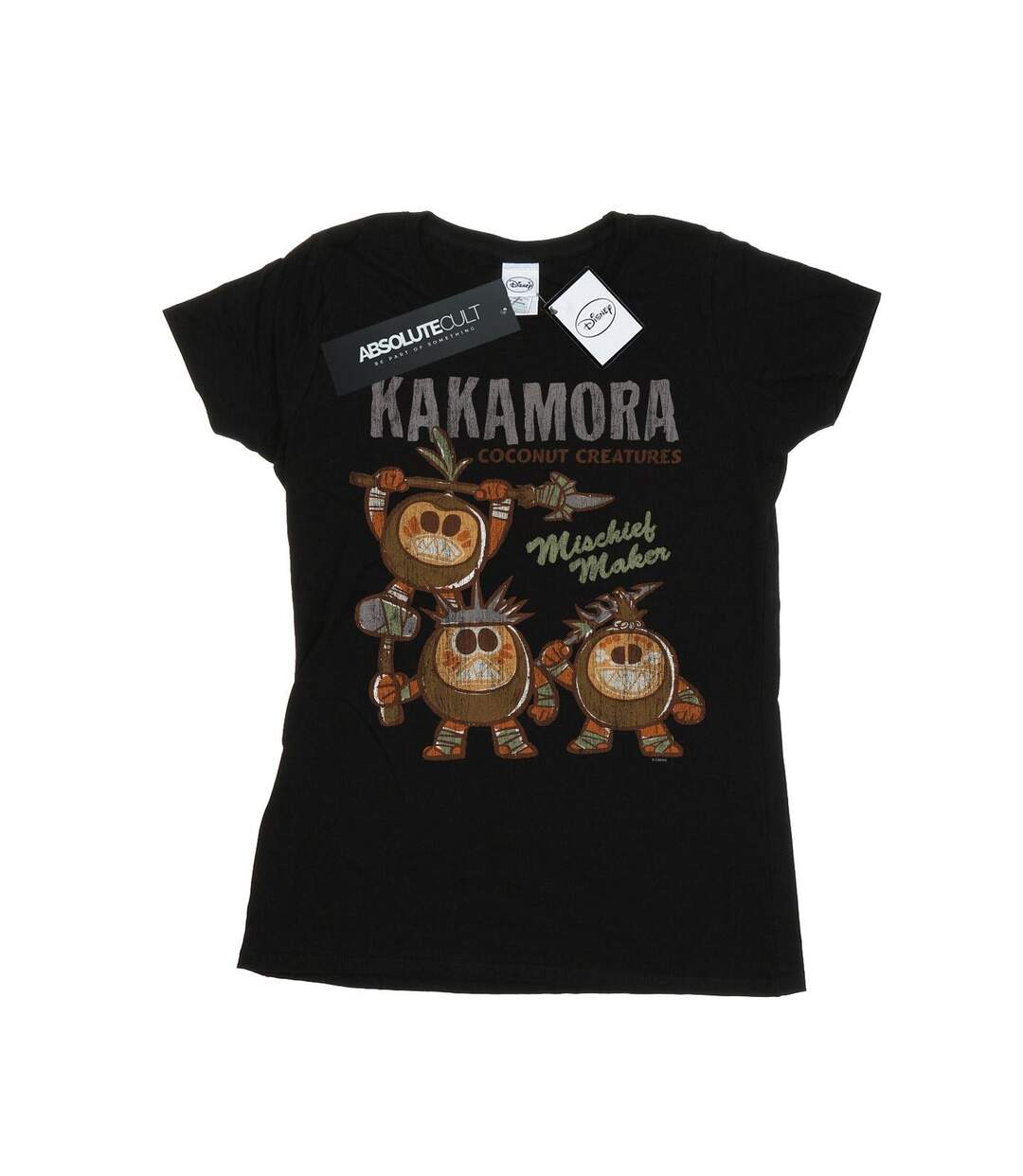 Disney T-shirt en coton Moana Kakamora Mischief Maker - Femmes/Ladies (Noir) - UTBI33960-1