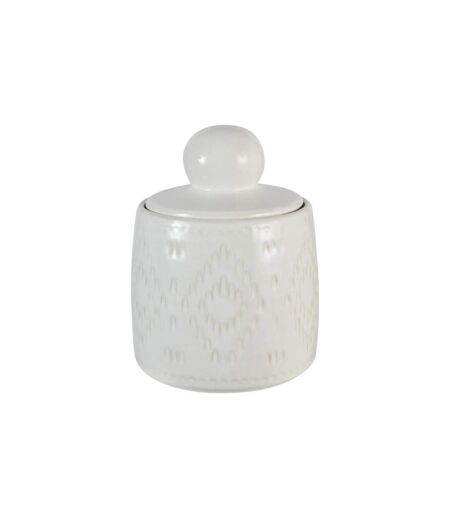 Boîte Déco en Céramique Mala 19cm Blanc