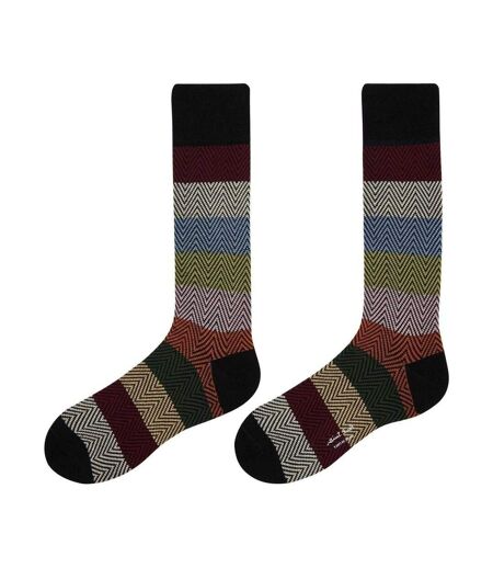 Pack Of 3  Mens Crew Socks  Multicoloured Print Paul Smith