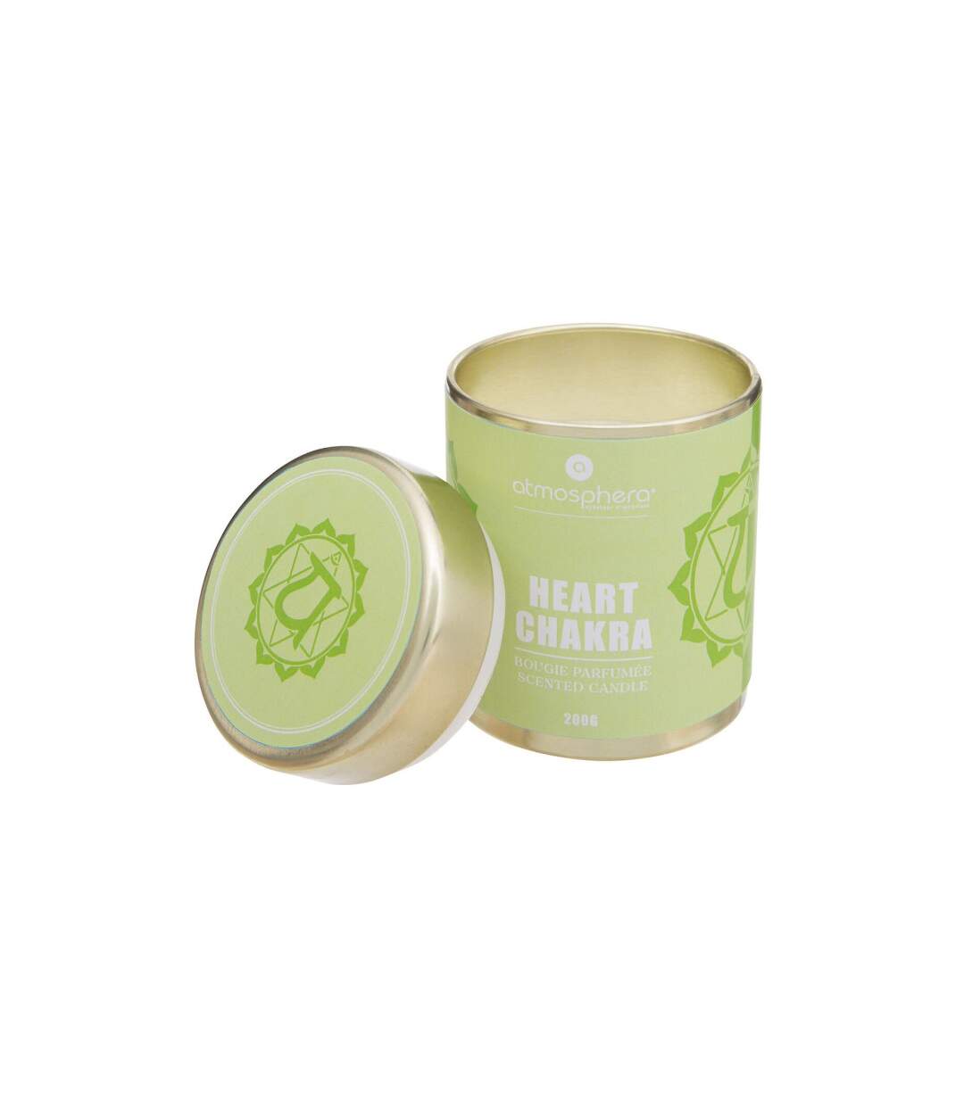 Bougie Parfumée Chakra 200g Vert Cœur-2