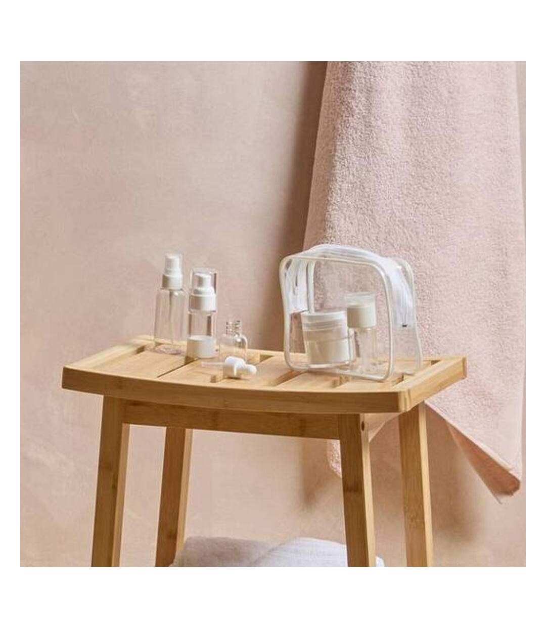 Kit accessoires de voyage 18x5x13 cm 5five transparent-2