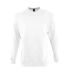 SOLS Mens Supreme Plain Cotton Rich Sweatshirt (White) - UTPC2415