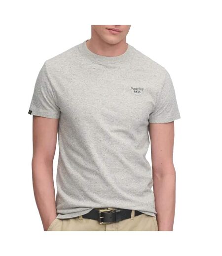 T-Shirt gris clair homme superdry essential serif