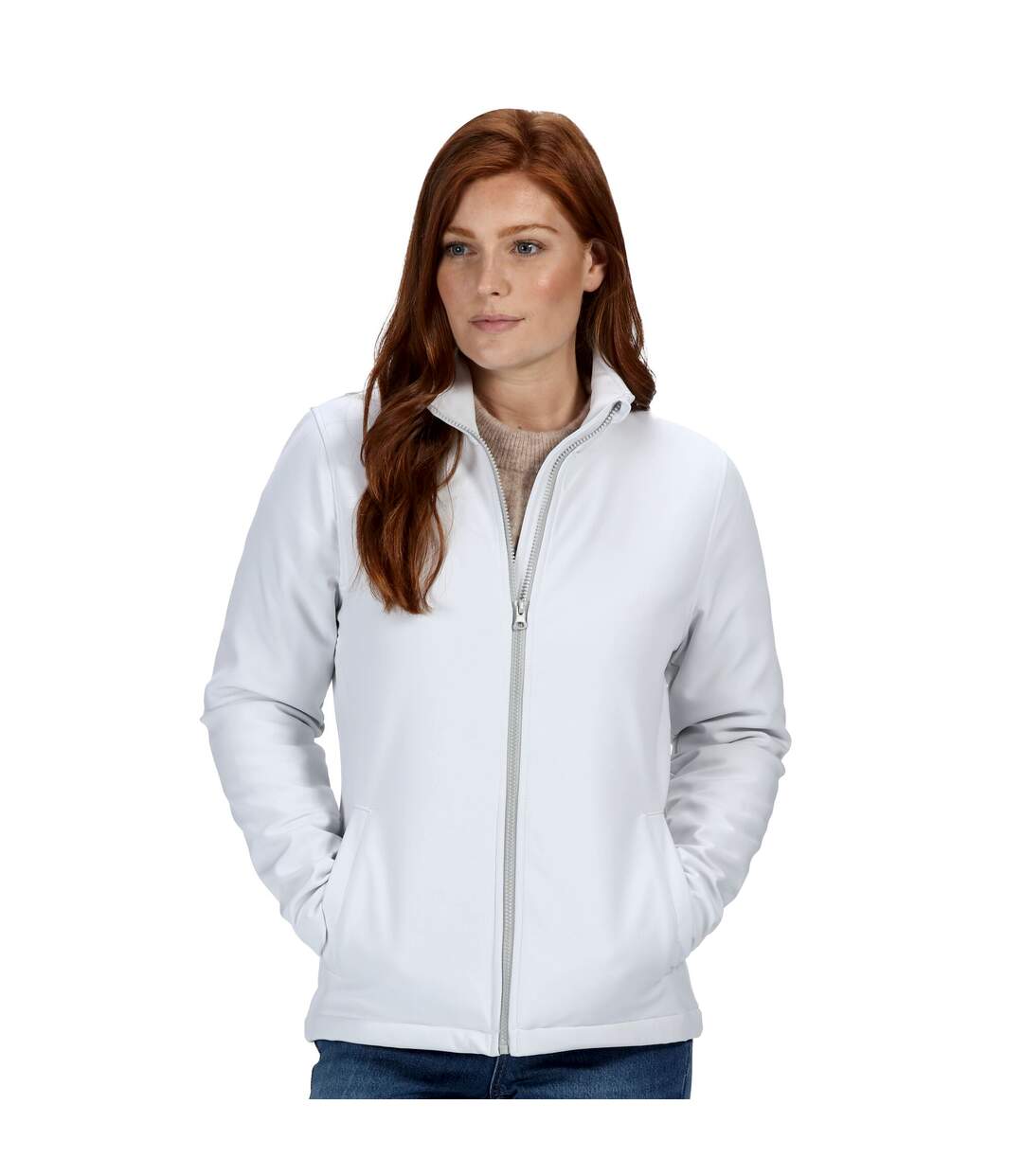 Veste softshell ablaze femme blanc/gris Regatta-2