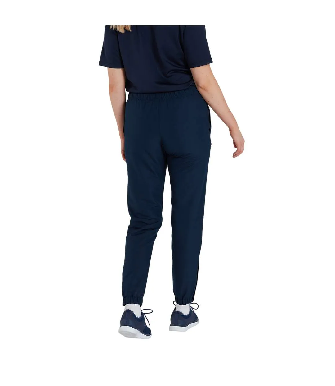 Womens/ladies Club Plain Tapered Tracksuit Bottoms Navy Speedo-3