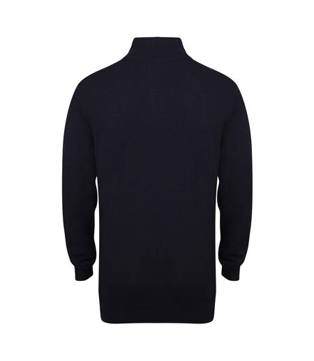 Henbury - Pull zippé 1/4 à manches longues - Homme (Bleu marine) - UTRW5289