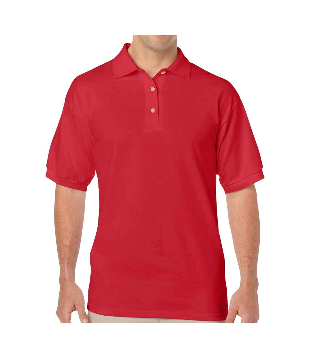 Polo classic homme rouge Gildan-1