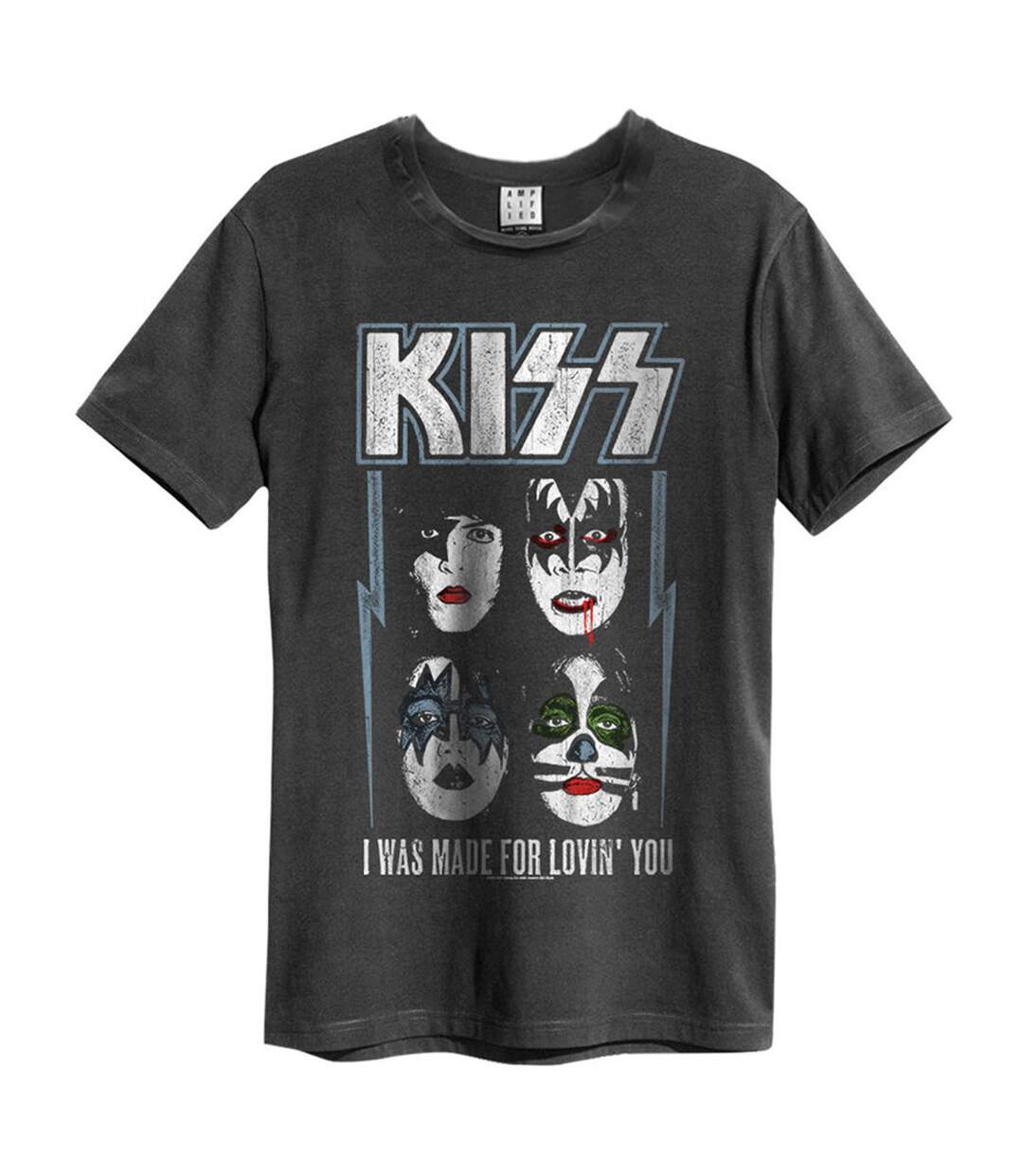 T-shirt Was Made For Loving You Adulte Gris Foncé Amplified-1