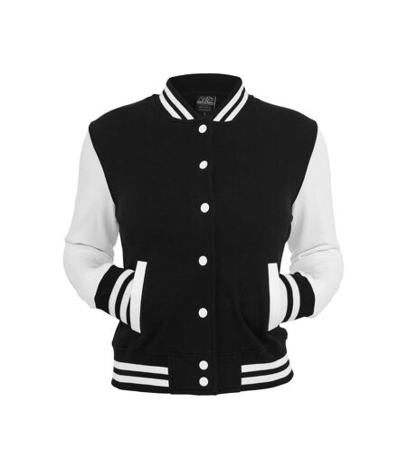Veste De Survêtement Femme Noir Blanc Urban Classics