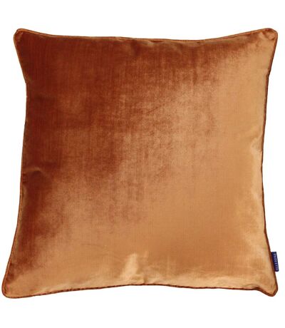 Riva Home Luxe Velvet Cushion Cover (Rust) - UTRV1084