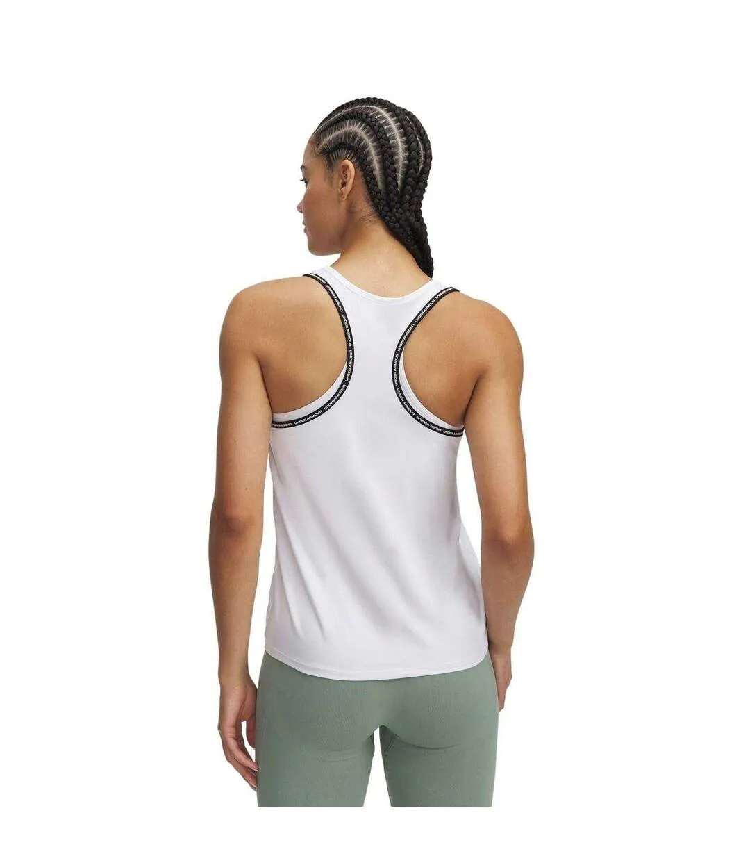 Débardeur Femme Blanc Noir Under Armour-2