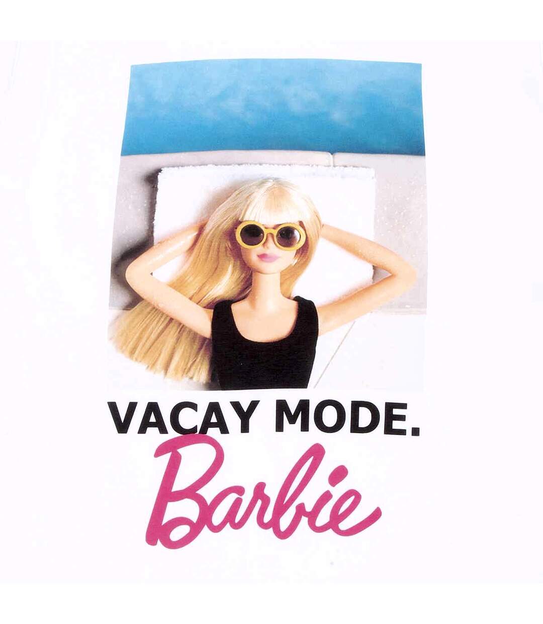 Barbie - T-shirt VACAY MODE - Adulte (Blanc) - UTHE1556-2