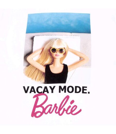 Barbie - T-shirt VACAY MODE - Adulte (Blanc) - UTHE1556