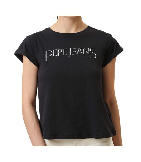 T-shirt Noir Femme Pepe jeans Hannon